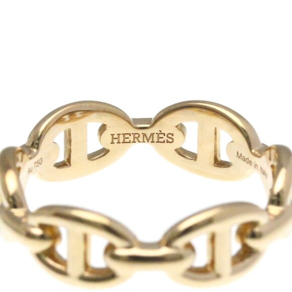 HERMES 18k Rose Gold Ring - Picture 3 of 10